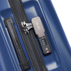 Cactus Hardside Luggage with Spinner Wheels, Navy, Checked-Medium 24 Inch