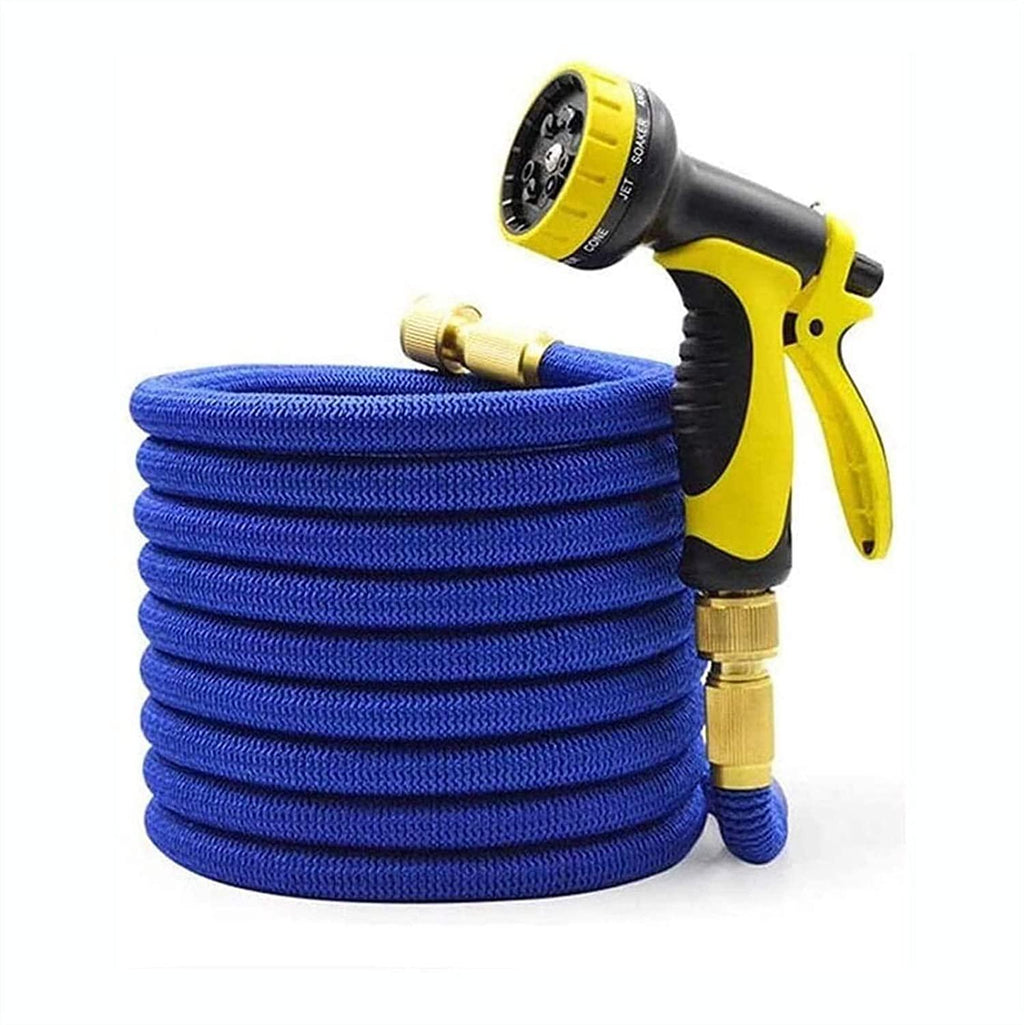 HMBB Garden Hose Nozzles, Upgraded Portable Expandable Water Hose Extensible Magic Flexible Garden Watering Hose High Pressure Car Wash Spray Gun Nozzle Gardening Rubber Hoses