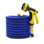 HMBB Garden Hose Nozzles, Upgraded Portable Expandable Water Hose Extensible Magic Flexible Garden Watering Hose High Pressure Car Wash Spray Gun Nozzle Gardening Rubber Hoses