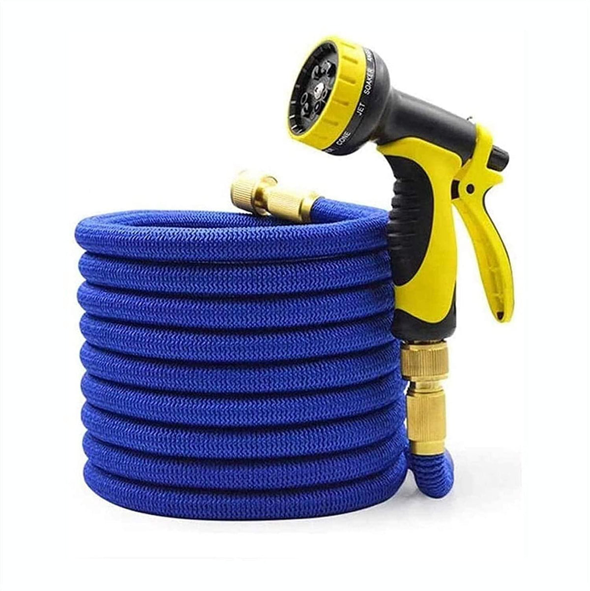 HMBB Garden Hose Nozzles, Upgraded Portable Expandable Water Hose Extensible Magic Flexible Garden Watering Hose High Pressure Car Wash Spray Gun Nozzle Gardening Rubber Hoses