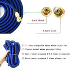 HMBB Garden Hose Nozzles, Upgraded Portable Expandable Water Hose Extensible Magic Flexible Garden Watering Hose High Pressure Car Wash Spray Gun Nozzle Gardening Rubber Hoses