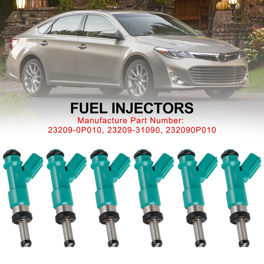 2011-2015 Lexus RX350 3.5L V6 Fuel Injectors 232090P010 2320931090 232500P010 FJ1084 Generic