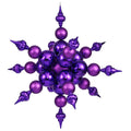 Vickerman 39" Purple Shiny and Glitter Radical Snowflake Christmas Ornament