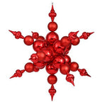 Vickerman 39" Purple Shiny and Glitter Radical Snowflake Christmas Ornament