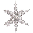 Vickerman 39" Purple Shiny and Glitter Radical Snowflake Christmas Ornament