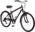 Schwinn Suburban Mens Classic Comfort Bike, 26-Inch Wheels, 7 Speed Drivetrain, 18-Inch Steel Frame, Alloy Linear Hand Brakes, Black