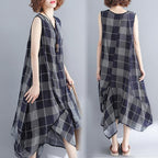 summer literary sleeveless dress