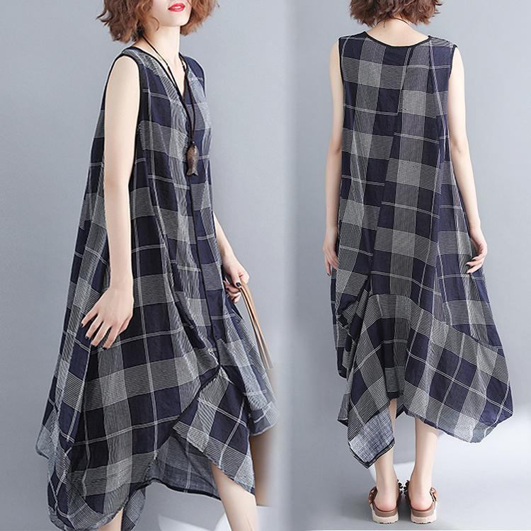 summer literary sleeveless dress