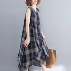summer literary sleeveless dress