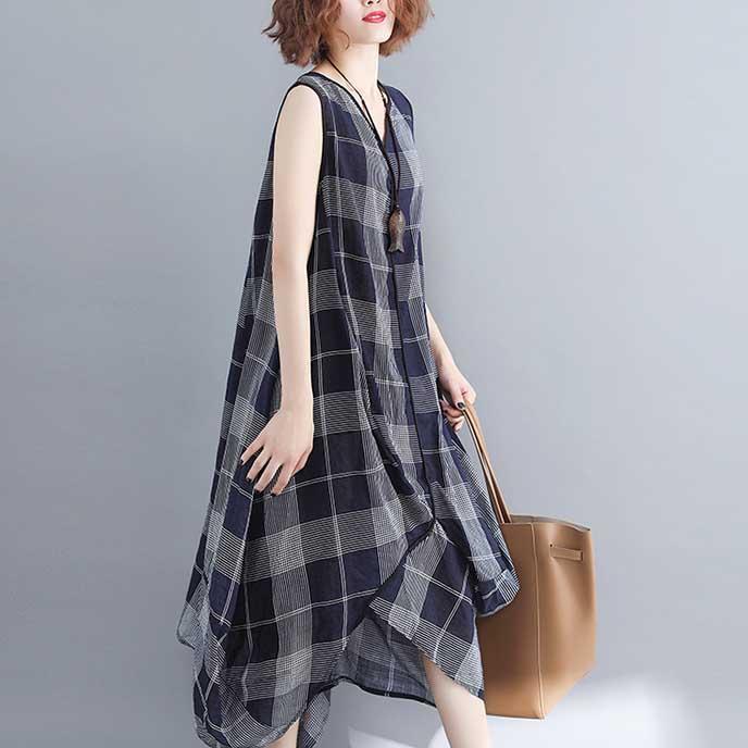 summer literary sleeveless dress