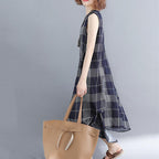 summer literary sleeveless dress