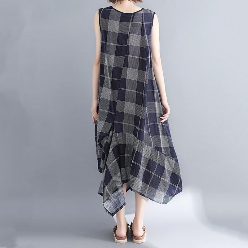 summer literary sleeveless dress