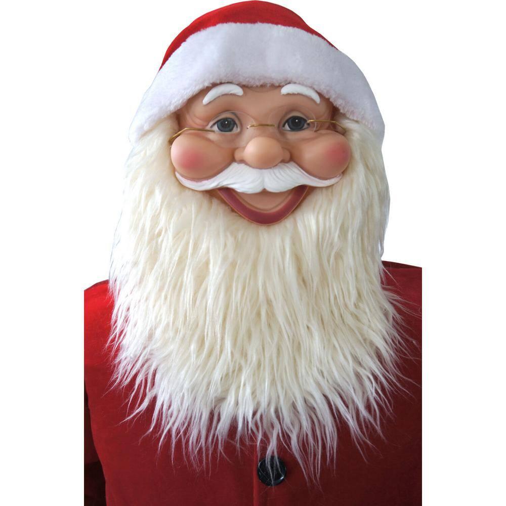 58 in. Christmas Musical Santa Claus Holding a Chalkboard