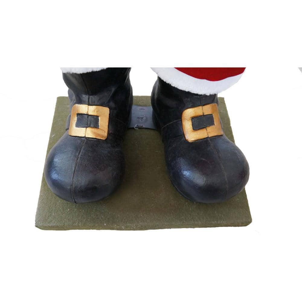58 in. Christmas Musical Santa Claus Holding a Chalkboard