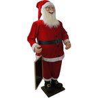 58 in. Christmas Musical Santa Claus Holding a Chalkboard