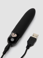 Lovehoney Mini Thrill Rechargeable Silicone Bullet Vibrator, Black | Black