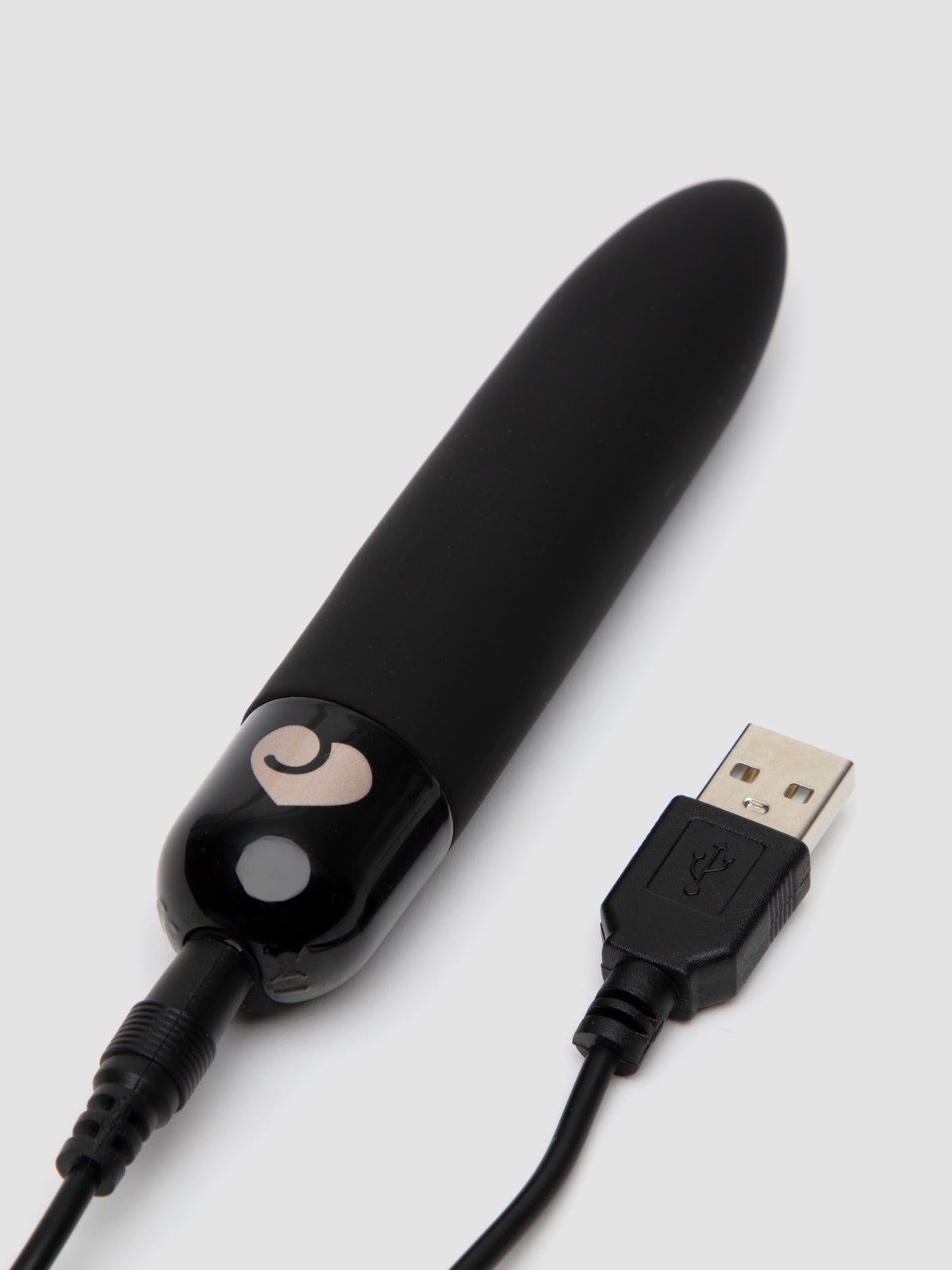 Lovehoney Mini Thrill Rechargeable Silicone Bullet Vibrator, Black | Black