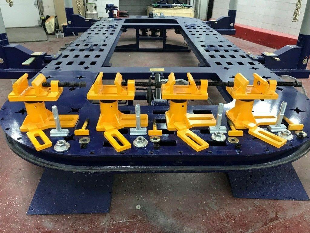 Universal Heavy Duty Auto Body Frame Machine Tie Down Anchoring Clamps -Set of 4