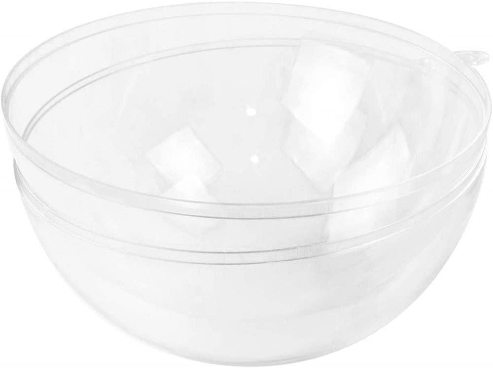JEEKOS Clear Christmas Ornaments Balls - 10 Pcs Christmas Tress Decorations Ball Transparent Open Plastic Clear Bauble Ornament Gift Present Box Year (4-40cm) (Size : 40cm)