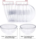 JEEKOS Clear Christmas Ornaments Balls - 10 Pcs Christmas Tress Decorations Ball Transparent Open Plastic Clear Bauble Ornament Gift Present Box Year (4-40cm) (Size : 40cm)