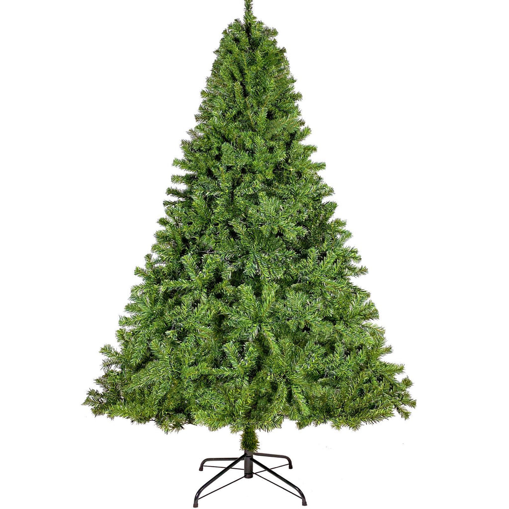 7.5FT Hinged Fir Artificial Christmas Tree w/1250 Lush Branch Tips 350 LED Light