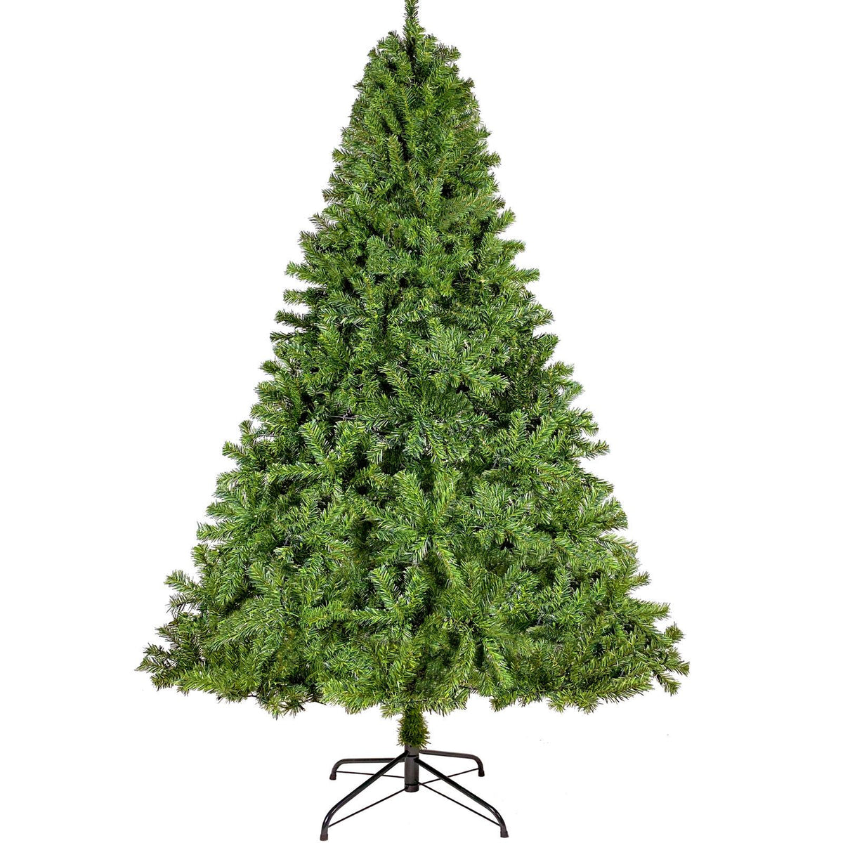 7.5FT Hinged Fir Artificial Christmas Tree w/1250 Lush Branch Tips 350 LED Light