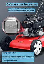 Simple Hand Push Self Propelled Lawn Mower Gasoline Four Stroke Farm 173cc