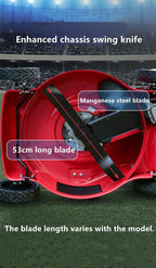 Simple Hand Push Self Propelled Lawn Mower Gasoline Four Stroke Farm 173cc