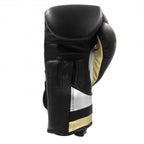 Adi-Speed 501 Pro Boxing and Kickboxing Gloves for Women &amp; Men- 12oz, Black/Gold/Silver