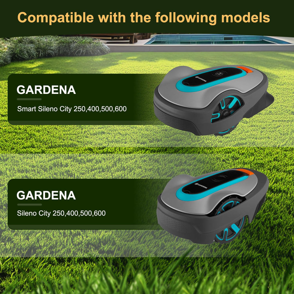 【Cut More Efficiently】 Blade Discs + 6 Pcs Blades Compatible with  Sileno City 400 600 / McCulloch ROB S400 S500 S600 S800, Robotic Lawn Mower Blade Disc