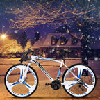 HTNBO 21 Speed Shifting System Road Bike Frame 700C Wheel Adult Road Bicycle for Men And Women,White