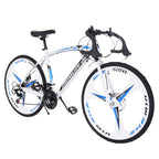 Hotwon Commuters Aluminum Full Suspension Road Bike 21 Speed Disc Brakes, 700c