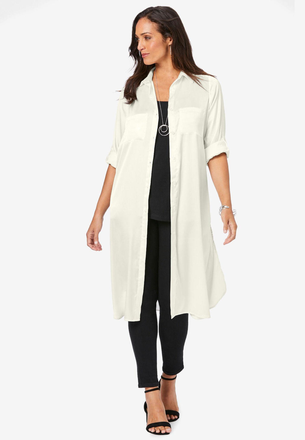 satin mega tunic