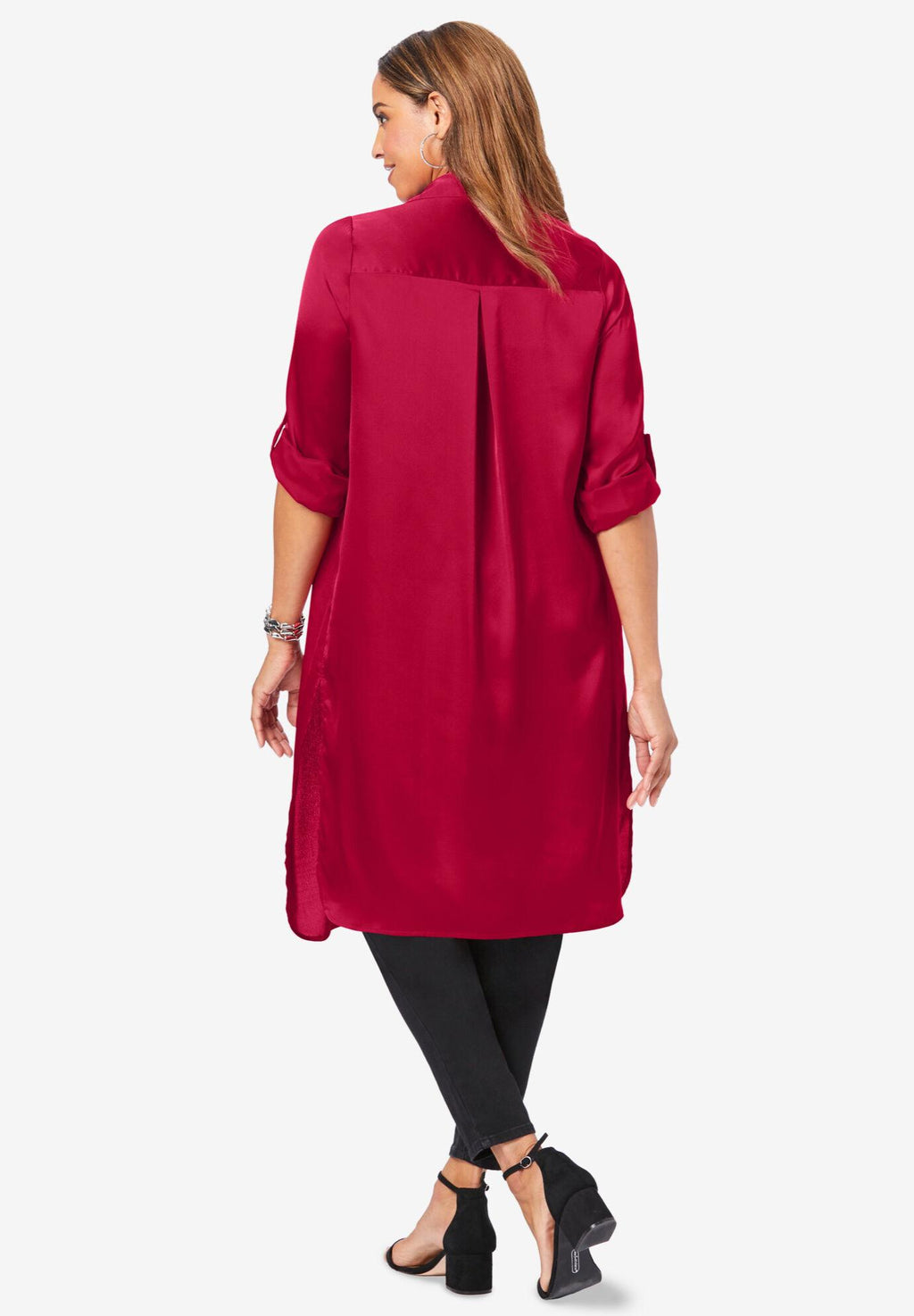 satin mega tunic