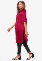 satin mega tunic