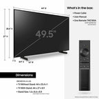 samsung 50" au8000 8 series crystal uhd hdr smart tv - 3 hdmi (2021)