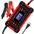 6A 12V Digital Car Battery Charger Fully Automatic Repair CharFor Car Motorcycle SUV Stea Battery Charger Car Accessories