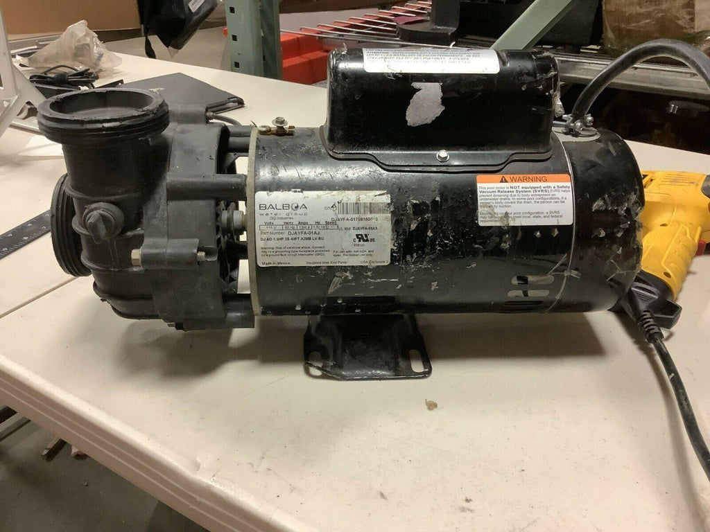 balboa 1.5 hp dura-jet cascade spa pump 230v 2-speed djayfa-01a3 *dented*
