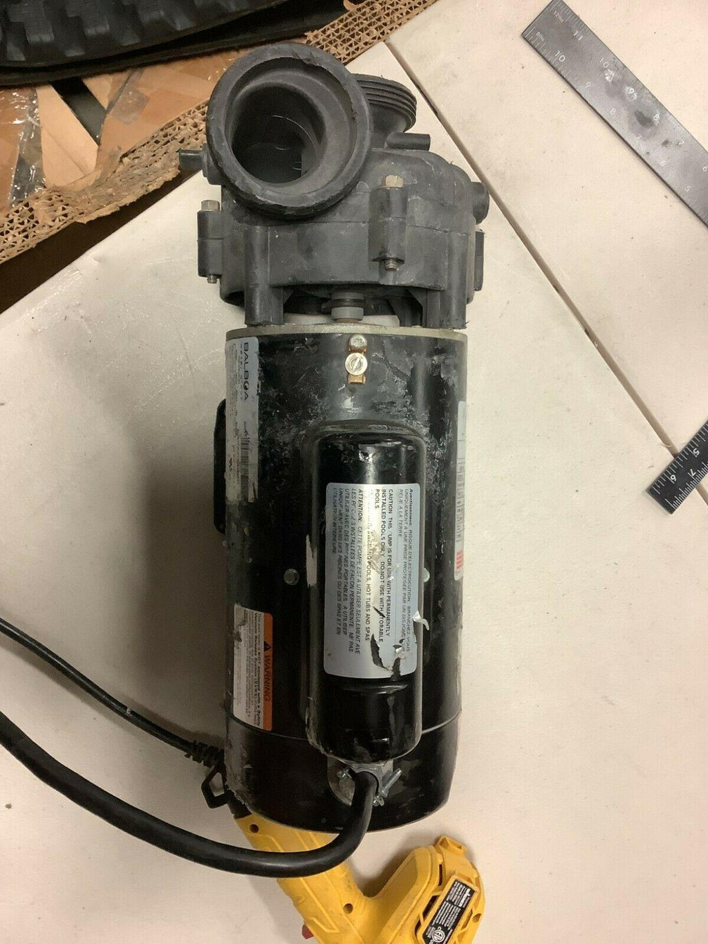 balboa 1.5 hp dura-jet cascade spa pump 230v 2-speed djayfa-01a3 *dented*