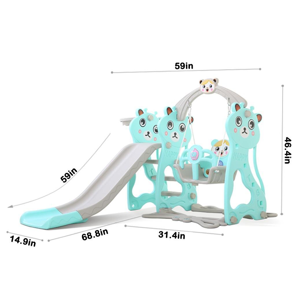 Homekdome Toddler Mountaineering And Swing Set, Suitable For Indoor And Backyard Baskets