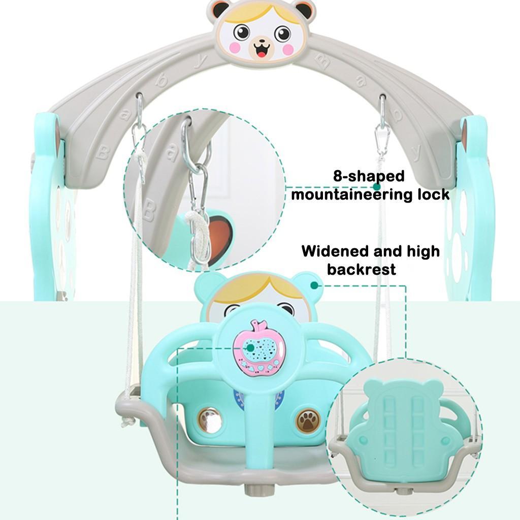 Homekdome Toddler Mountaineering And Swing Set, Suitable For Indoor And Backyard Baskets