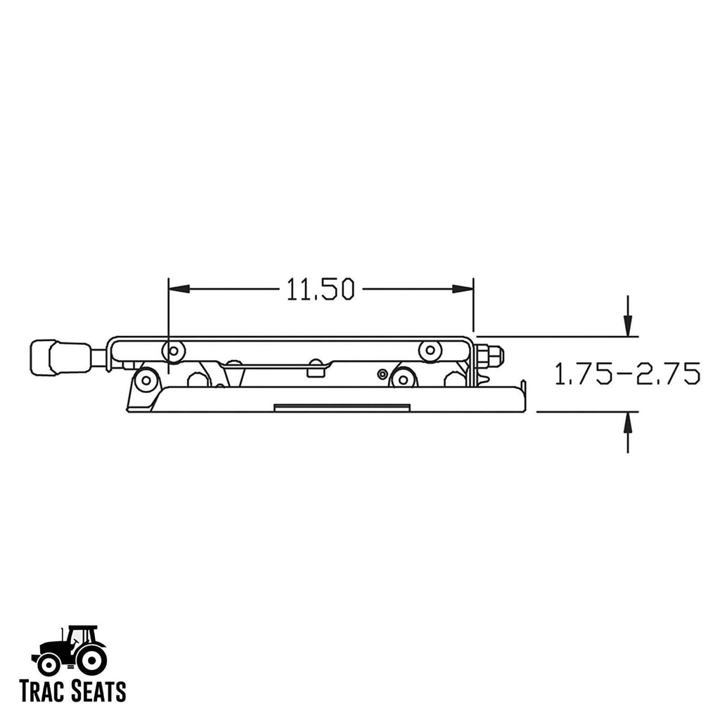 trac seats seat suspension kit for spartan rz series zero turn mower ztr - - 1 year warranty