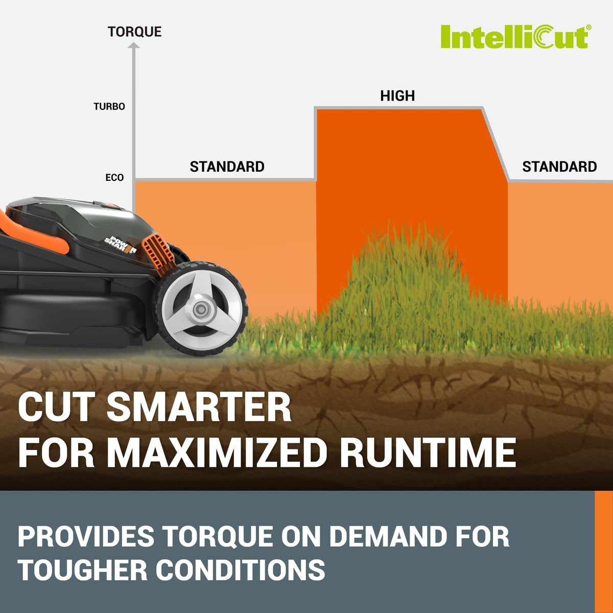 14" Cordless Lawn Mower, 2 in 1 Electric Mower Cuts Quietly, Compact &amp; Lightweight Push Lawn Mower with 6-Position Height Adjustment for Small Yards, 2 Batteries &amp; Charger Included, WG779