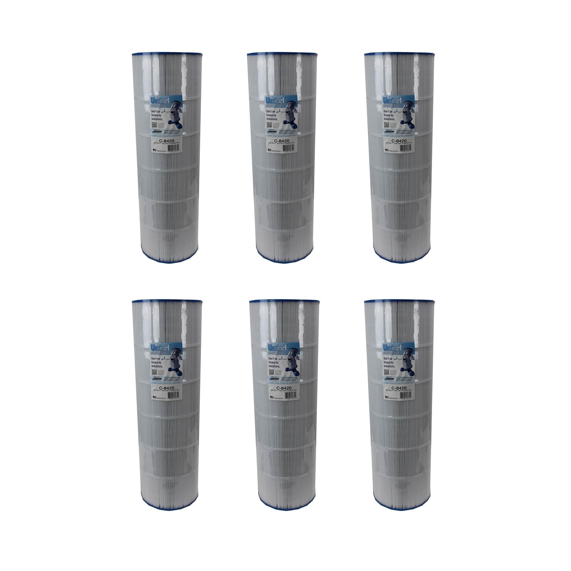 unicel c-8420 spa pool replacement cartridge filter 200 sq ft hayward (6 pack)