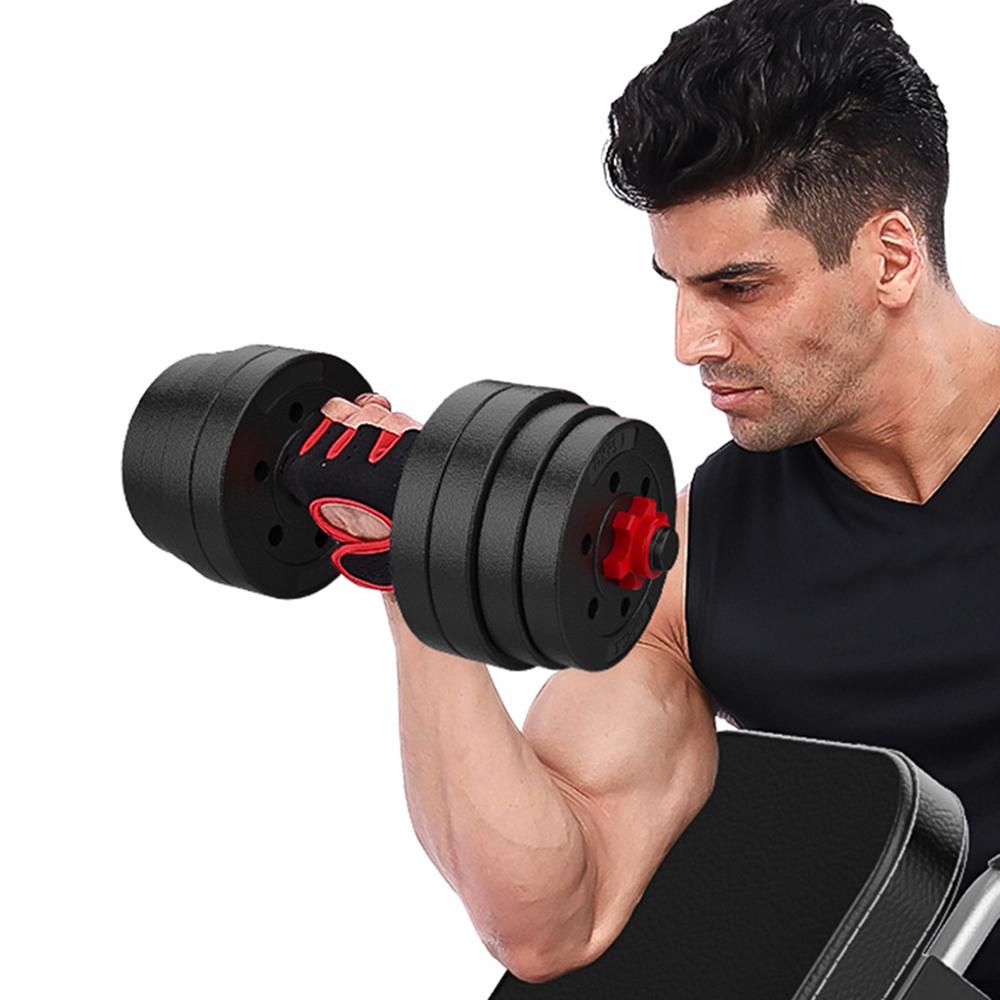Transer Adjustable Dumbbell Pair, Dumbbell Combination Environmental Dumbbell Barbell Multi-Function Equipment for Home Gym Indoor Use