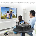 led 5000lms projector android wifi home theater blue-tooth airplay miracast tv