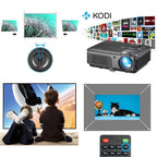 led 5000lms projector android wifi home theater blue-tooth airplay miracast tv