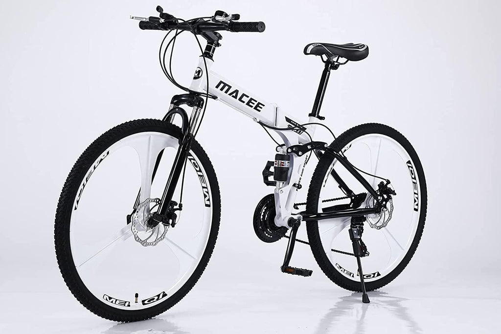 24 Inch Adult Mountain Bikes Folding Bike Non-Slip Bicycles, Fast-Speed Comfortable Outroad Racing Cycling, 21-Speed  Dual Disc Brakes Mountain Bicycle for Teens Men Women