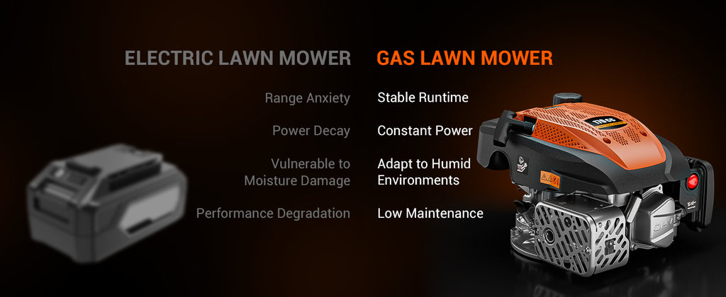 21" Self-Propelled Gas Lawn Mower, 170CC Engine, 3-in-1 Mulching, Bagging &amp; Side Discharge, 7-Position Height Adjustment for LarYards