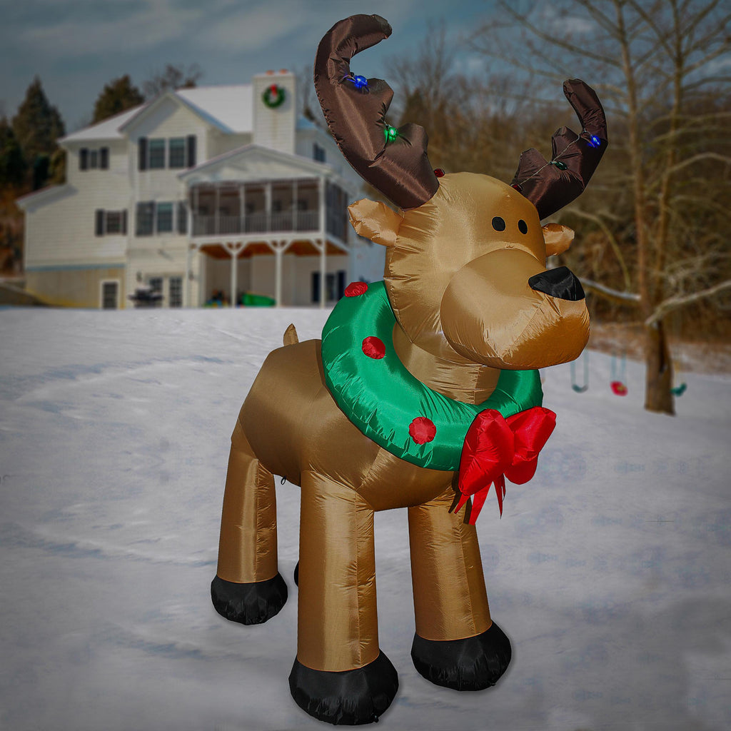 National Tree Company 8 ft. Inflatable Reindeer